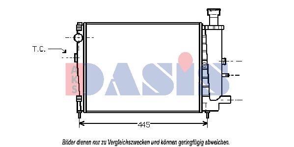 AKS DASIS Radiators, Motora dzesēšanas sistēma 060270N